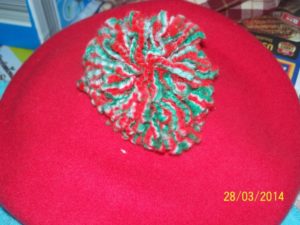 Red-Visor-with-Red-Green-PomPom-300x225 Red Visor with Red Green PomPom