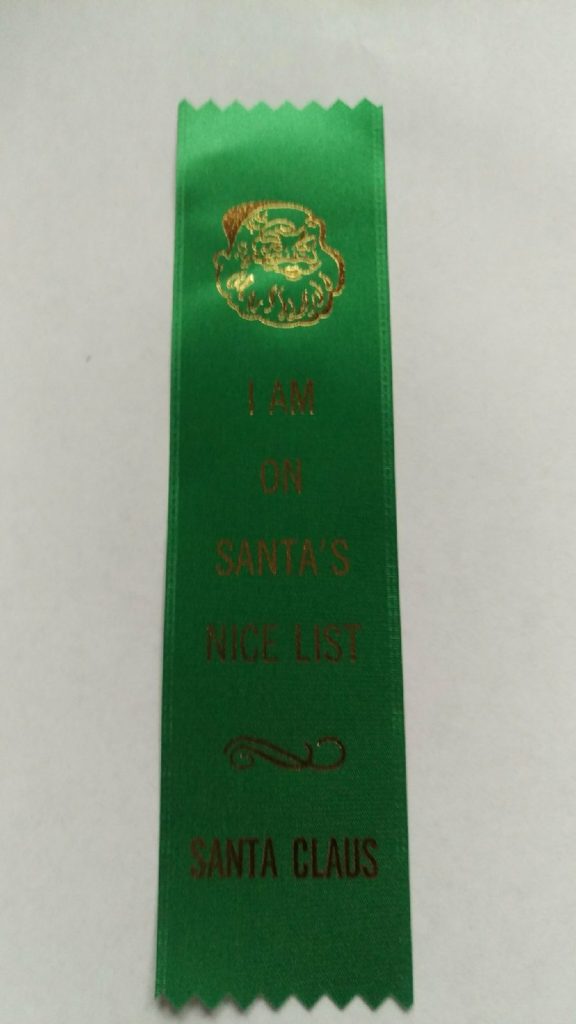 Nice List Ribbon Ribbons “I Am On Santa’s Nice List” Bag of 100-Red – Santa's Clauset
