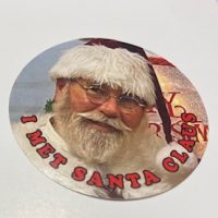 Stickers- A Personalized "I Met Santa" or "I Met Mrs Claus"