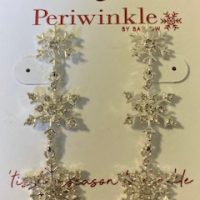 Earrings - 3 Snowflakes Dangle