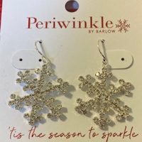 Earrings - Rhinestone Snowflake