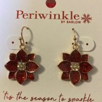 Earrings - Poinsetta Dangle