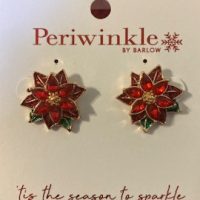 Earrings - Poinsetta