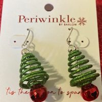 Earrings - Christmas Tree with Bell