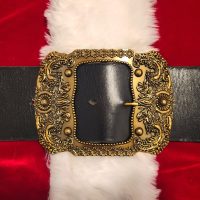 Buckle - Santa Claus - Tim Allen - Antique Gold (Bronze Looking)