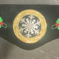 Belts- Mrs. Claus Belt- Holly Embroidery with CSF