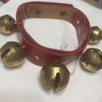 Sleigh Bells Hand/Wrist 5 Bells 13.5" Red