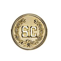 Pin - SC - 1 3/4"  Shiny Gold