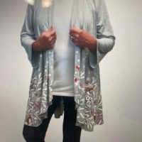 Kimono - Gray with Red Cardinals