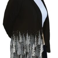 Kimono - Black with Trees